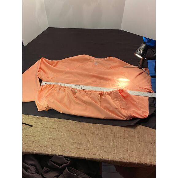 Eddie Bauer sun protecting womens extra large XL top orange white checked NWOT - Picture 10 of 10